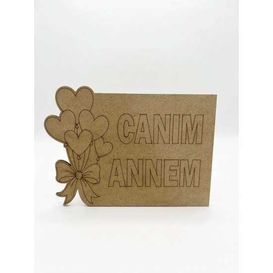 Canım Annem Ahşap Boyama-001 Canım Annem Ahşap Boyama-001