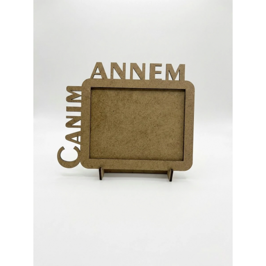 Canım Annem Fotoğraflı Ahşap Boyama-342135