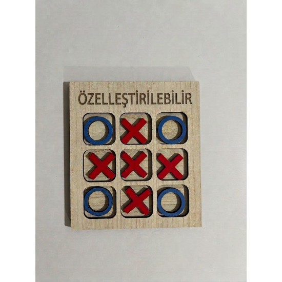 Kişiye Özel Ahşap Sos (Tic-Tac-Toe) Oyunu Kişiye Özel Ahşap Sos (Tic-Tac-Toe) Oyunu